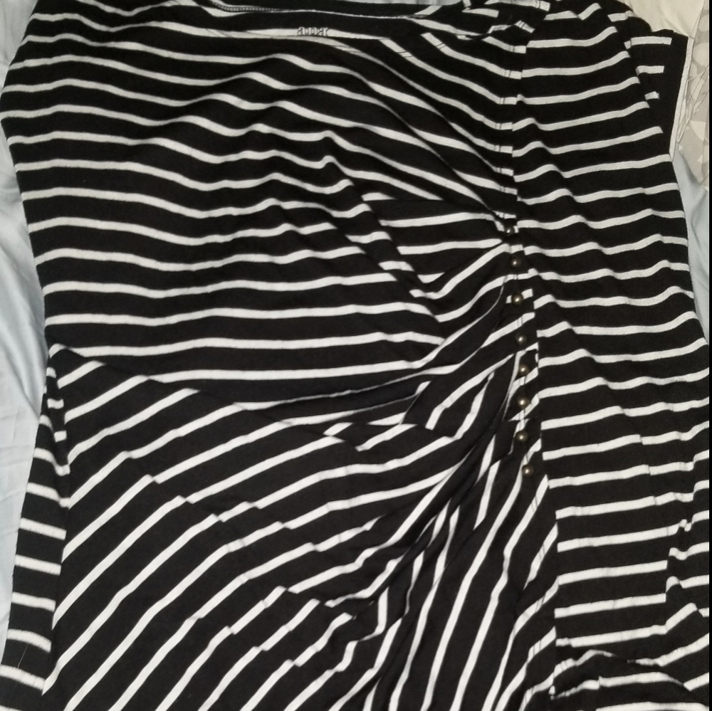 Black and white striped shirt